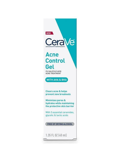 CeraVe AHA BHA Acne Control Gel - 40ml | جل سيرافي لعلاج حب الشباب بالأحماض AHA و BHA 🔥✨