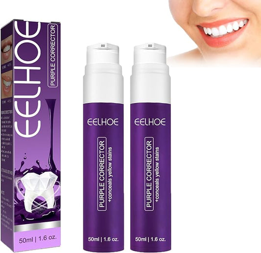 Purple Shine Whitening Toothpaste | معجون أسنان بنفسجي للتبييض 💜✨