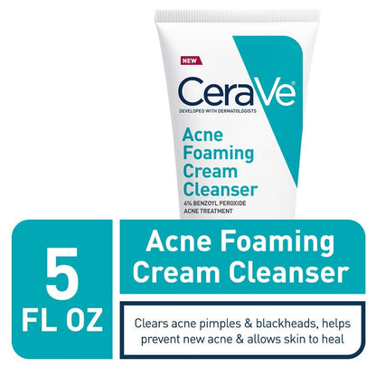 CeraVe Acne Foaming Cream Cleanser | منظف الوجه الرغوي لعلاج حب الشباب من سيرافي 🔥✨