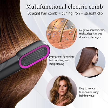 **Wireless Hair Straightener Comb 🔥 | مشط فرد الشعر اللاسلكي**